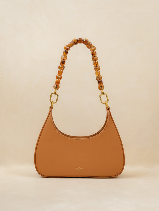 Bobbies Aléria Speculoos handbag — product view on warm studio background