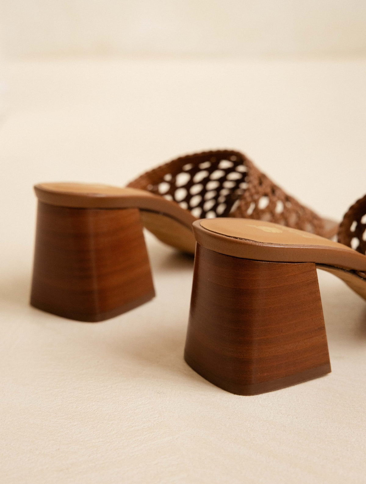 Bobbies Kelly Camel heeled sandals — view 5