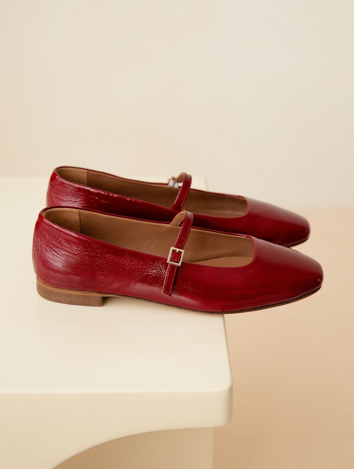 Bobbies Mikie Cherry Gloss ballet flats — view 3