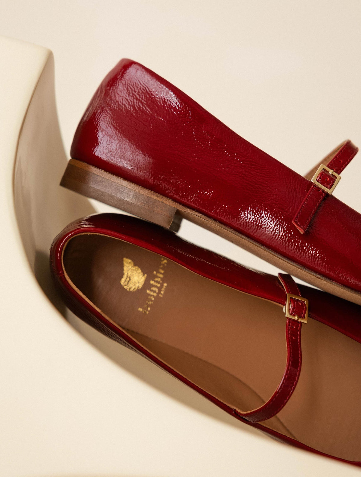 Bobbies Mikie Cherry Gloss ballet flats — view 4