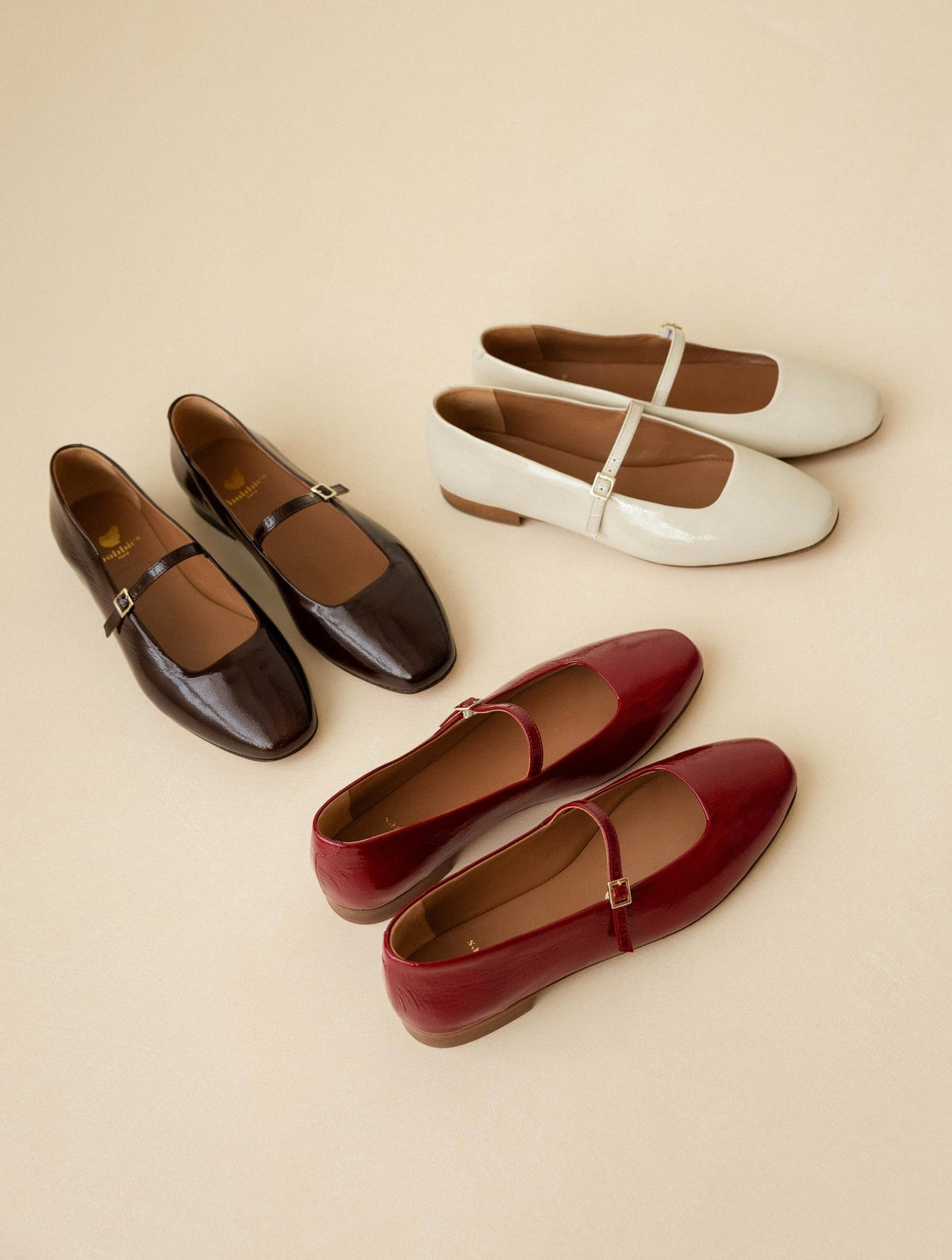 Bobbies Mikie Cherry Gloss ballet flats — view 6