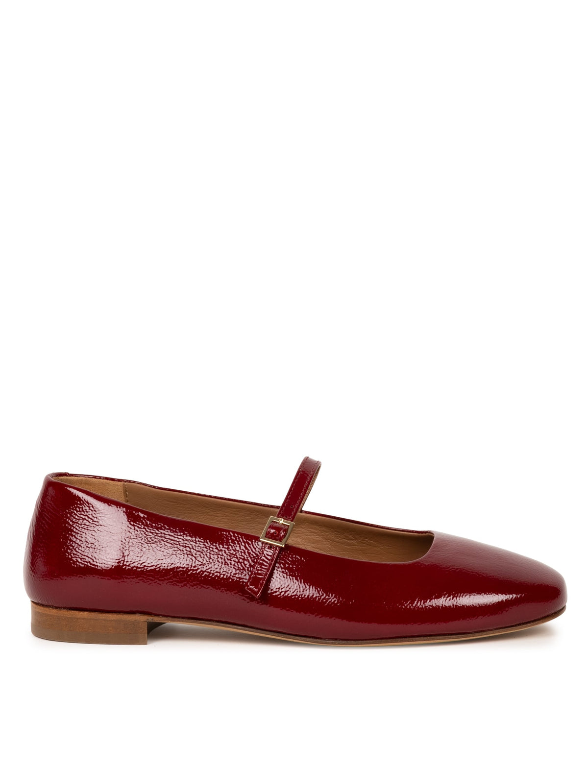 Bobbies Mikie Cherry Gloss ballet flats — studio view