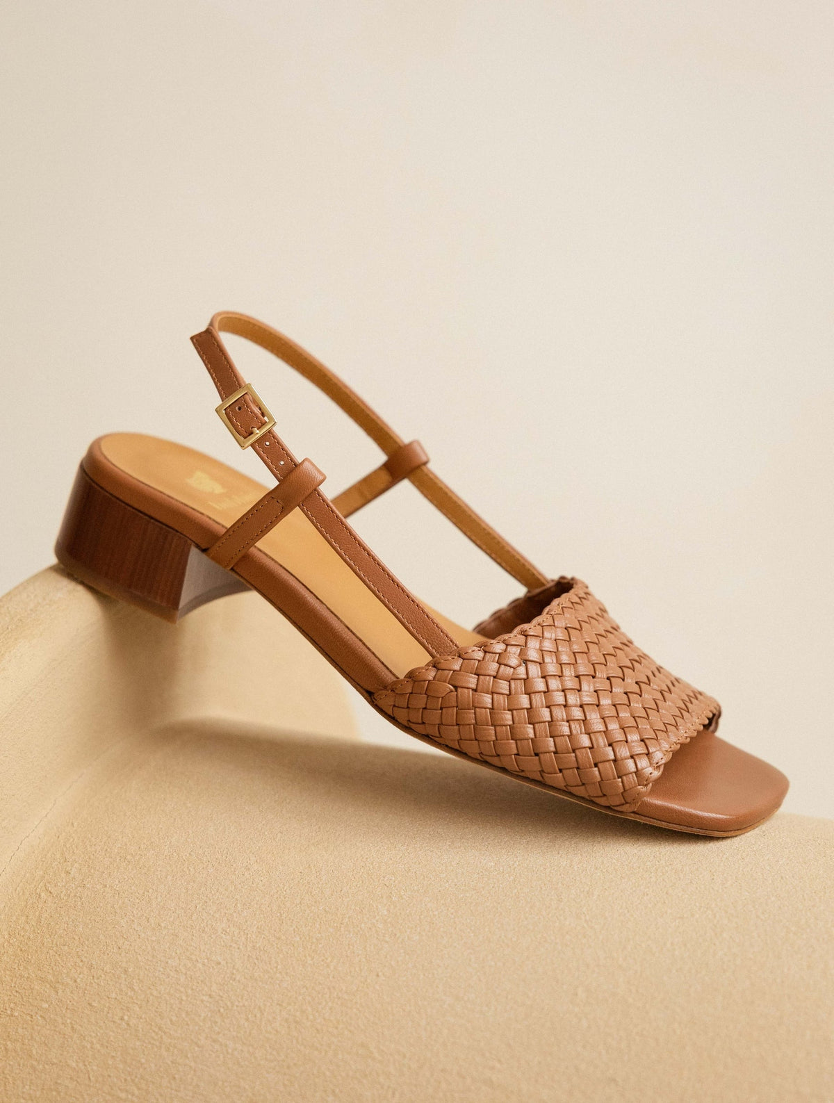 Bobbies Vanda Camel heeled sandals — view 3