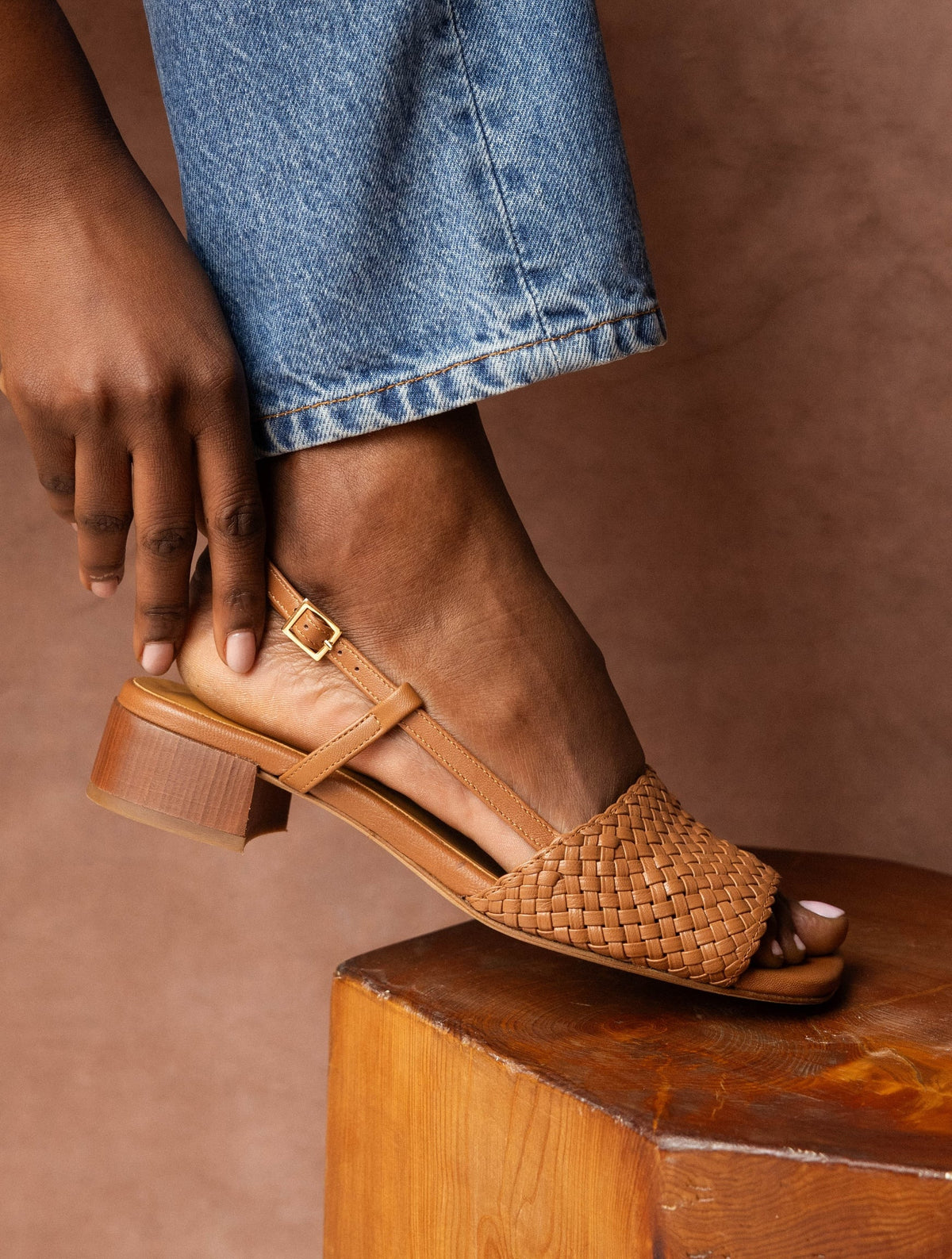 Bobbies Vanda Camel heeled sandals — view 5
