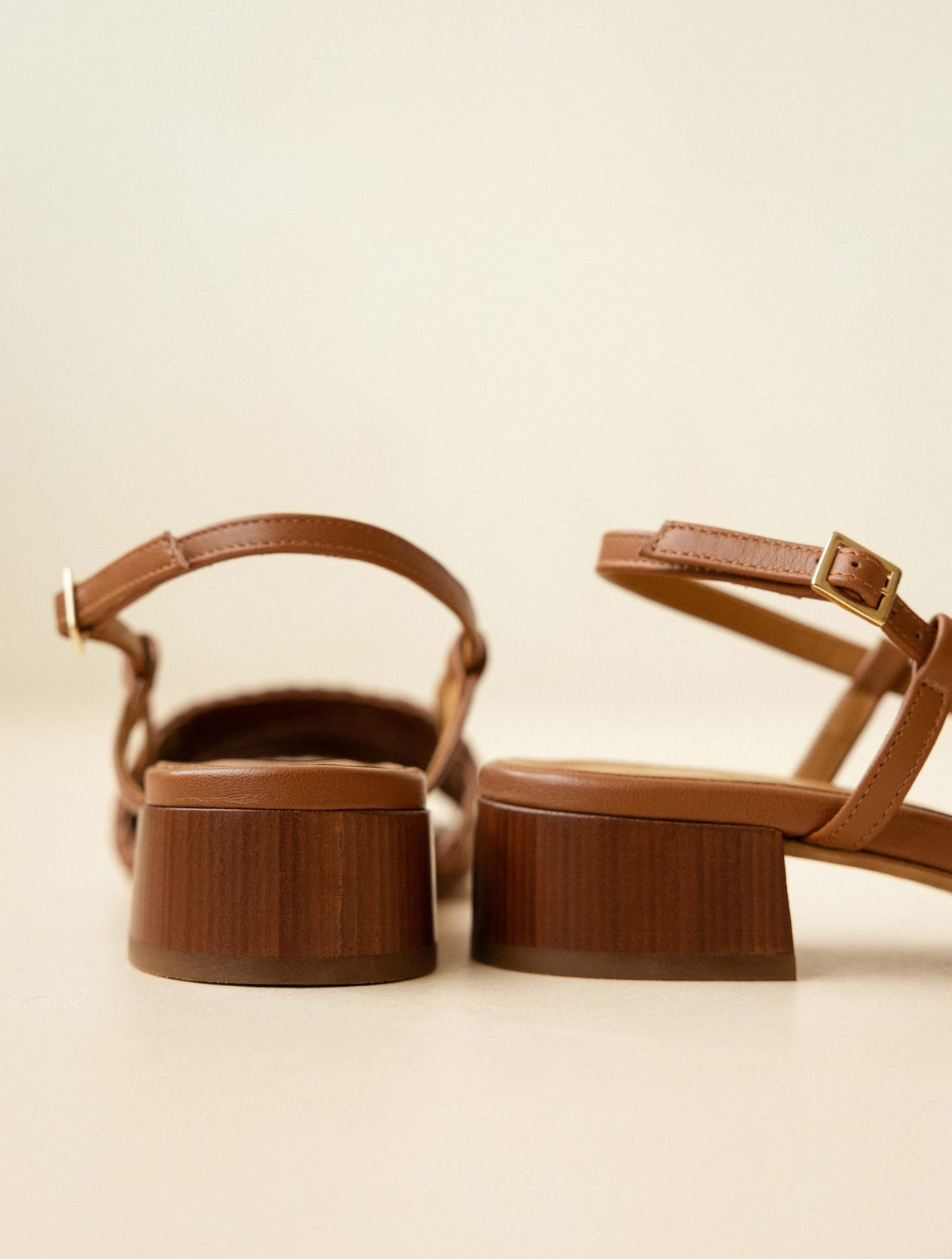 Bobbies Vanda Camel heeled sandals — view 6