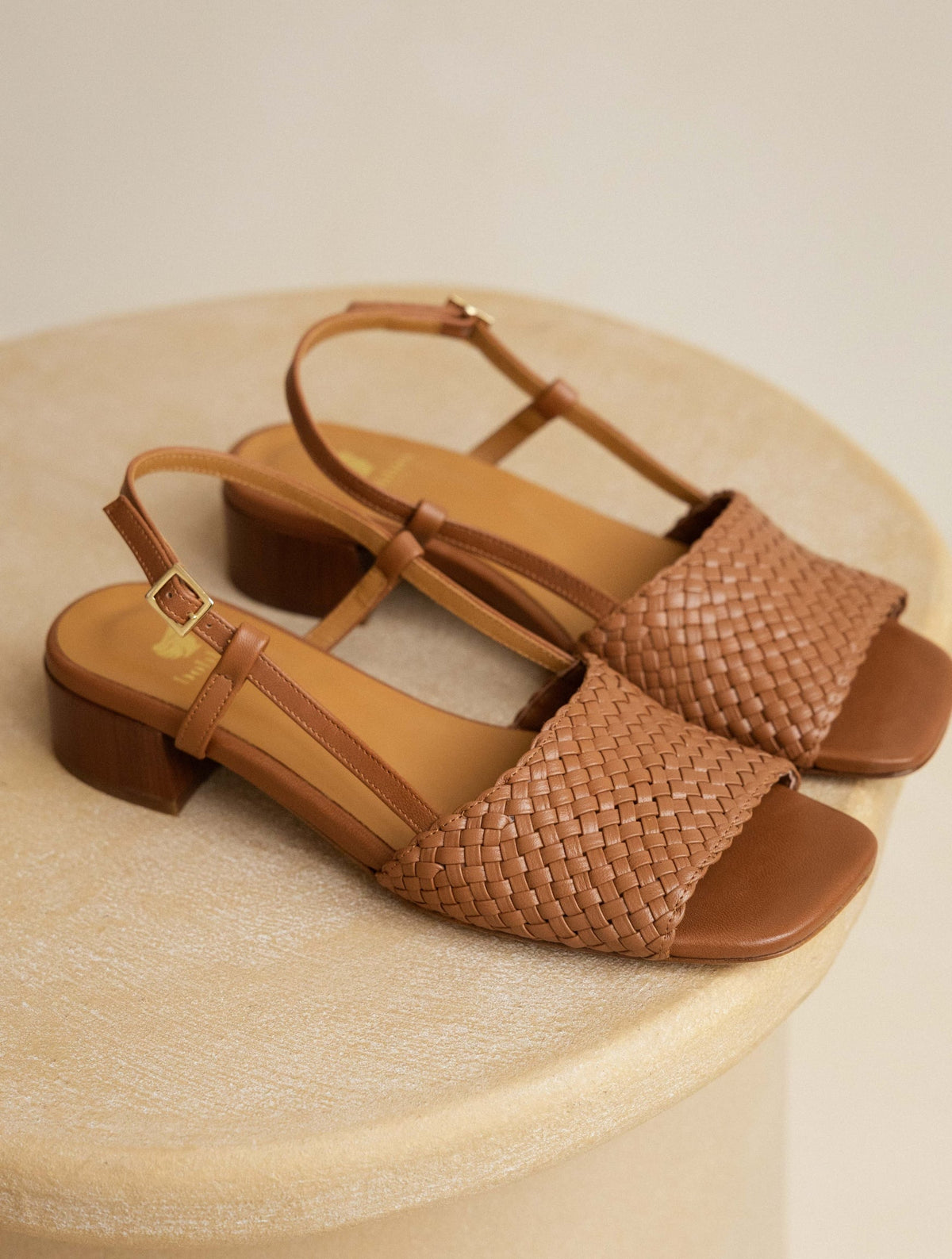Bobbies Vanda Camel heeled sandals — view 7