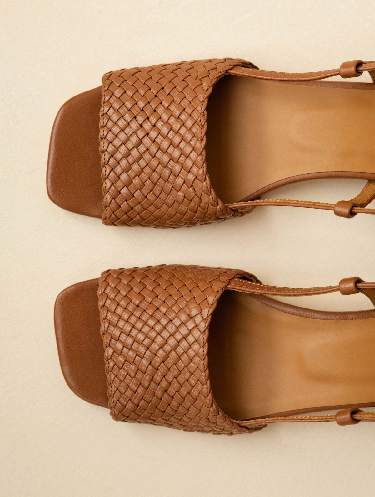 Bobbies Vanda Camel heeled sandals — view 8
