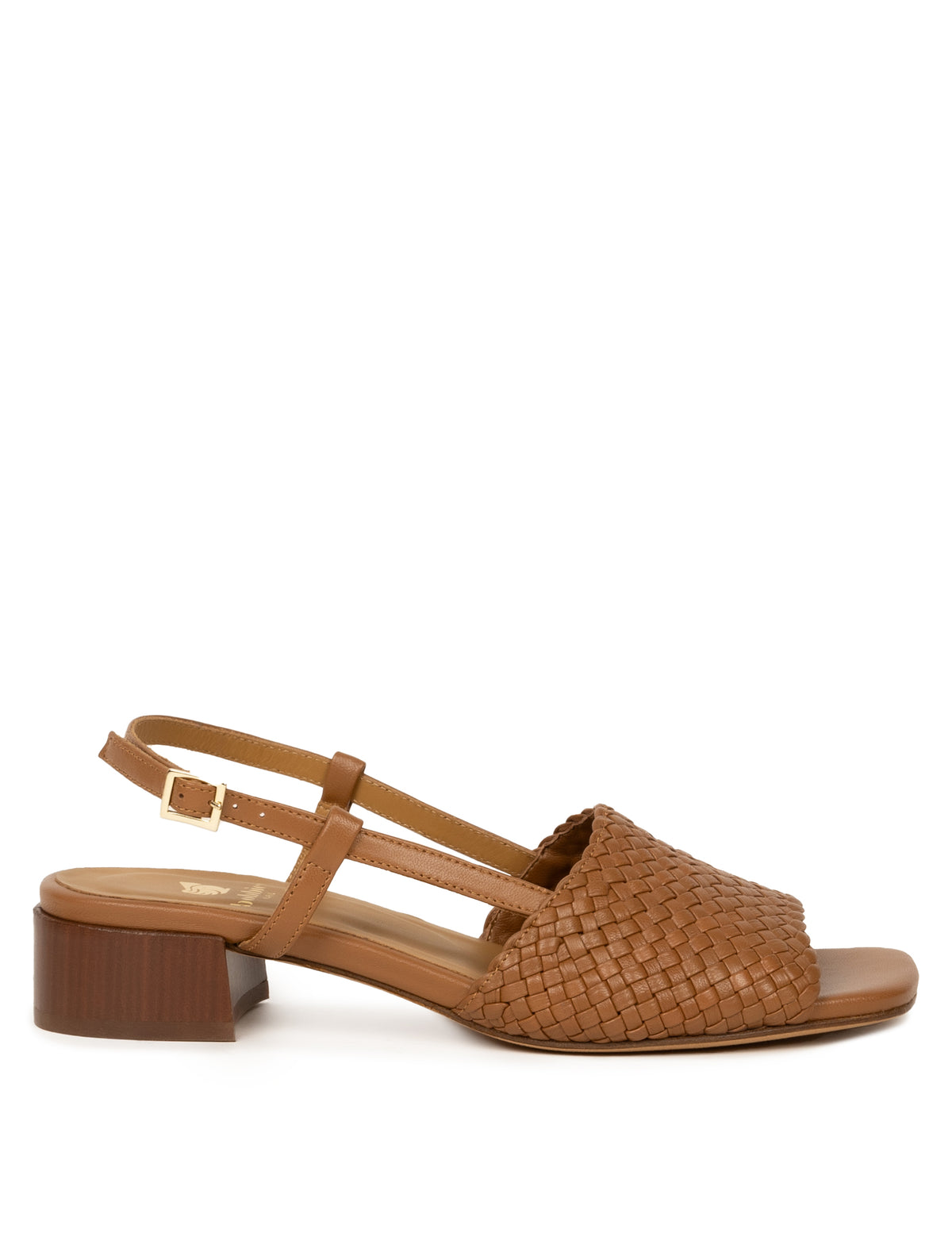 Bobbies Vanda Camel heeled sandals — studio view