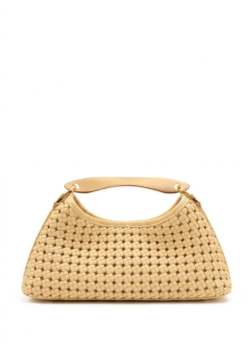 Elleme Mini Boomerang Woven Butter bag — product view