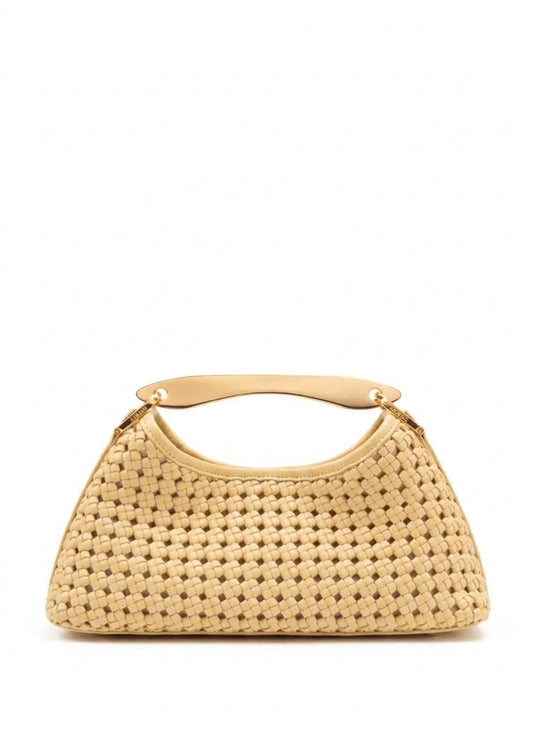 Elleme Mini Boomerang Woven Butter bag — product view
