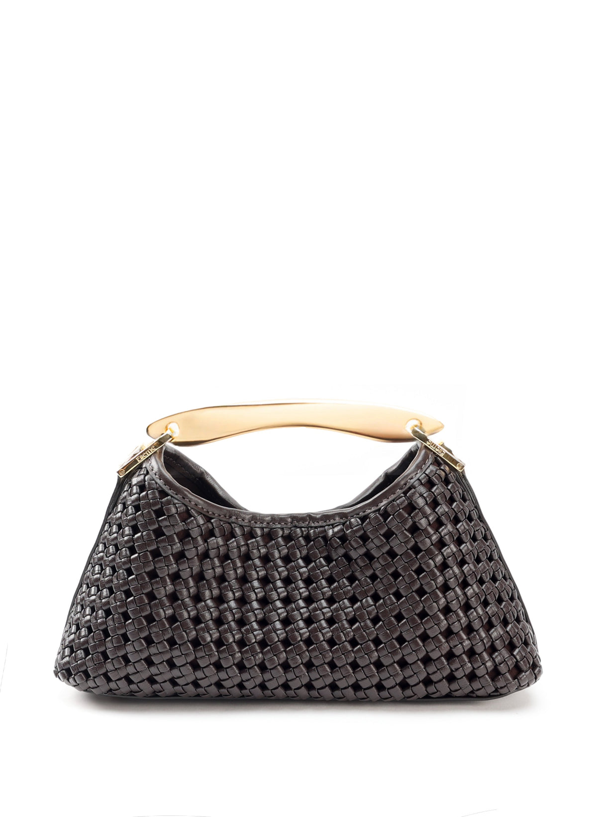 Elleme Mini Boomerang Woven Dark Brown bag — product view