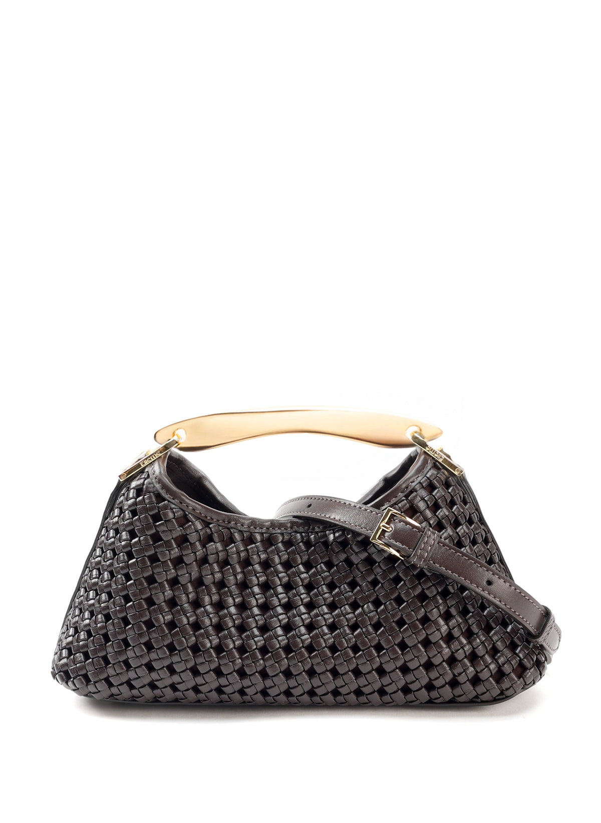 Elleme Mini Boomerang Woven Dark Brown bag — alternate product detail 3
