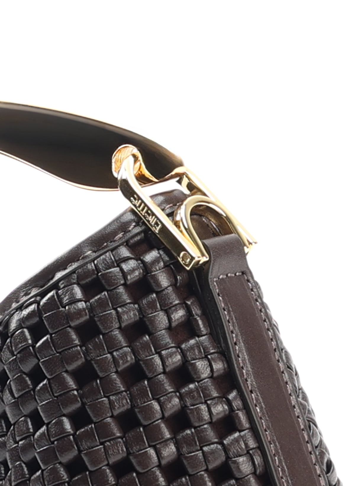Elleme Mini Boomerang Woven Dark Brown bag — alternate product detail 4
